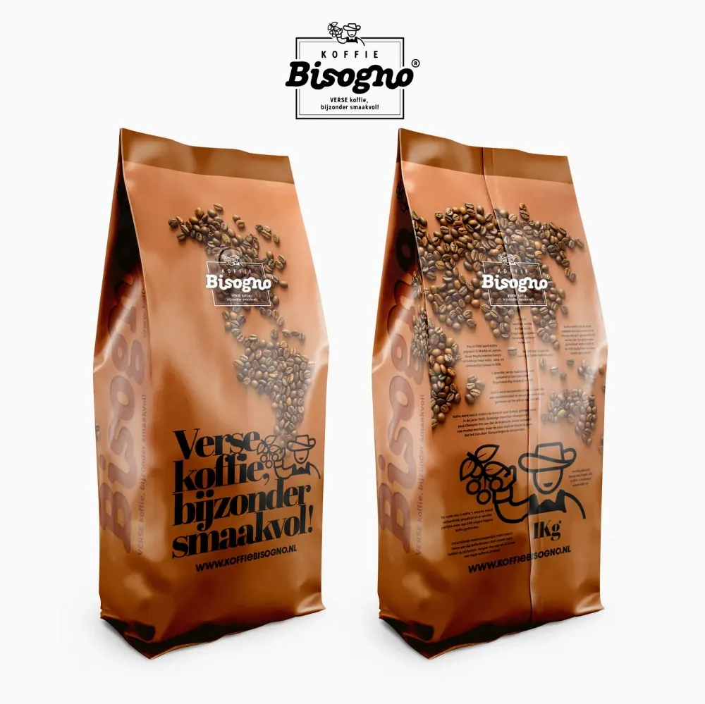 Koffiezak Bisogno — ontwerp door Creative Cocktail