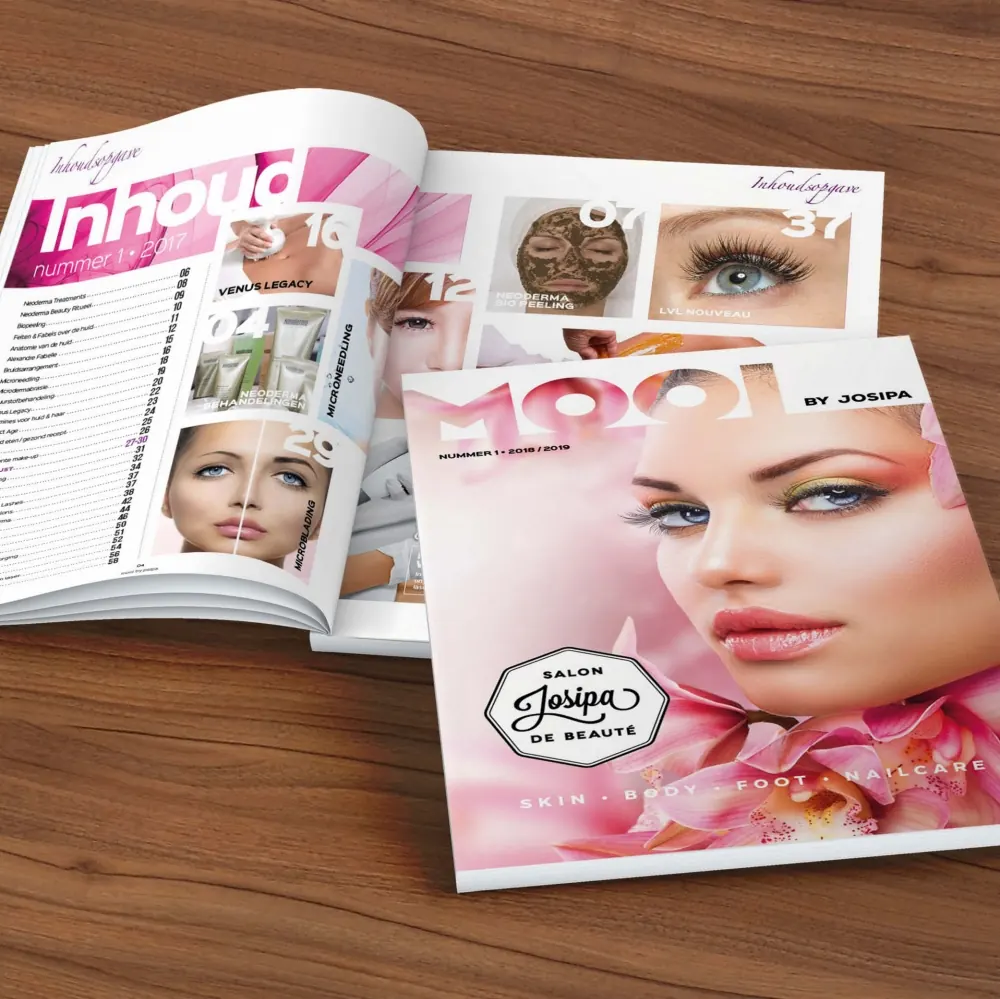 Magazine Josipa Beautysalon — ontwerp door Creative Cocktail